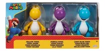 Jakks Pacific Figura Nintendo Super Mario Fig 4" Yoshis de Colores Set X3 Plastico 3 Años + Multicolor