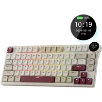 Teclado Mecânico Royal Kludge RKN80 75% RGB Sem Fio Switch Red - Rosy Clouds (Inglês)