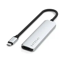 Satechi Hub ST-P4SS USB-C 4IN1 Slim Multiport Adapter 4K Silver
