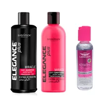Elegance Shampoo 500ML/ Ccndic 500ML/ Serum 60ML Extra Keratin Elegance Shampoo 500ML/ Condic 500ML/ Serum 60ML Extra Keratin