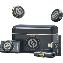 Microfone Sem Fio Hollyland Lark M2 Combo USB-C/Lightning Preto