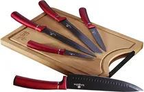Jogo de Facas Berlinger Haus Knife Set With Bamboo Cutting Board - BH-2552AN (6 PCS)