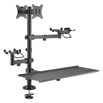 Suporte FTX FTX-02LD Articulado 17" A 32" para 2 Monitores - Preto