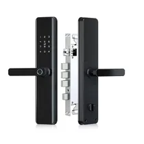 Fechadura Digital K1 com Bluetooth, Biometria, Cartão, Código Numérico, Chave e App - Ttlock- Cor Preto