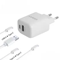 Carregador para Celular Sate A-R404 USB-A Type-C 18W-20W