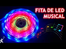 Fita LED Musical RGB 40 MTS DMX Controle USB 5V