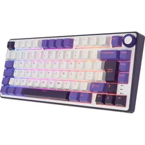 Teclado Mecânico Royal Kludge RKR75 75% RGB USB-C Switch Silver - Blackberry Mousse (Português)