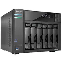 Servidor Nas Storage Asustor AS6706T V2 LOCKERSTOR6 Intel Celeron de 2.0GHZ / 8GB de Ram / 6 Baias / HDMI / USB 3.2 / Lan