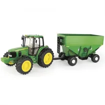 John Deere 1/16 Trator 7430 W/Gravity Wagon Big Farm 47245