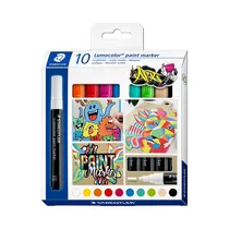 Marcador Acrílico Staedtler Lumocolor Paint Marker 349 C10 10 Unidades