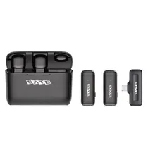 Microfone Inalambrico Satellite A-MK241 2MIC USB-C Black