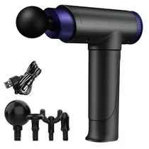 Massageador Muscular Megastar FMA9 4 Cabeças/Recarregável/Bivolt- Preto