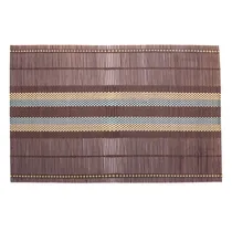 Individual de Mesa de Bambu Marrom 45X30CM