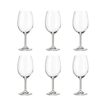 Set de Copas para Vino Bohemia Bruna 450ML 6 Piezas