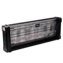 Luminária Armadilha Atrai Mata Insetos LED Elétrico Sate A-IT40 / 110V / 20W / 150 M2 - Preto