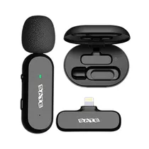 Micrófono Inalámbrico para Celular Sate A-MK152 Lightning Negro