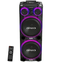 Caixa de Som Aiwa AWPOC15 2 de 15" 240 Watts RMS com Bluetooth/USB - Preta