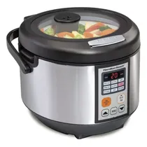Panela Eletrica para Arroz Hamilton Beach Digital Multicooker 37523 / 4.3 Litros / 110V - Inox