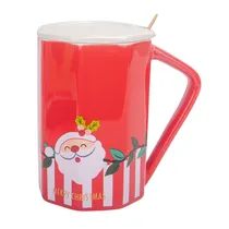 Caneca de Porcelana Natalina Papai Noel Xícara Café