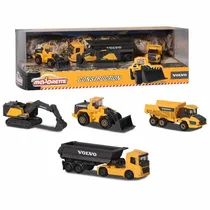 Majorette Giftpack Construction Volvo 4 Piezas