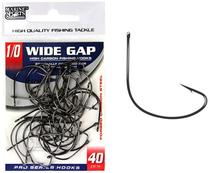 Anzol Marine Sports Wide Gap Black Nickel 1/0 com 40PCS