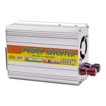 Inversor de Voltagem Parra Carro SFA-500 / 500W / DC12V / 230V - Cinza