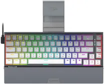 Teclado Gaming Redragon Shaco Pro K641G-GW-RGB-Pro (Inglês - 3 Modos) Switch Vermelho