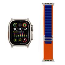 Relogio Inteligente Smartwatch Elon Watch 49MM com Bluetooth - Laranja/Azul