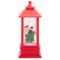 Lâmpada com Luz Natalina e Neve 15 CM X 5 CM