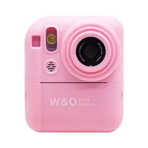 Camera para Criança Print Q1 W&O / 1200MAH / Inclui Papel Termico (3 Peças) / 7.4V - Rosa