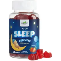 Nature’s Melatonin Gomitas de Suplementos para Dormir para NiÑos Plastico Azul