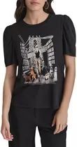 Camiseta DKNY P4DHSWSS - Feminina