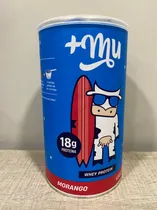 +Mu Proteina Whey Protein Morango 450G Plastico Azul