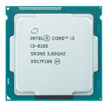 Processador Intel Core i3 8100, Socket LGA 1151, 3.6GHZ, 6MB, OEM