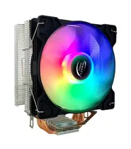 Cooler Cpu Air Cool Storm T400 Preto 120MM RGB, Intel 775/ 115X/ 1200/ 1366/ 1700, AMD AM2/ AM3/ AM4/ AM5