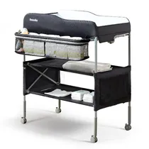 Mesa Trocador de Bebe Babevy N-228 / Organizador Movel para Bebes - Preto