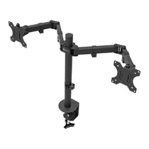 Suporte Duplo para Monitor Klip Xtreme KPM-310 13"-32" / Inclinavel 90º / Suporta Ate 8KG - Preto