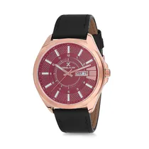 Relógio Analógico Masculino Daniel Klein Premium DK12172-4 - Preto e Rosa Ouro