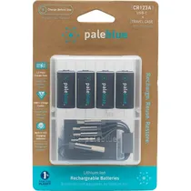 Bateria Recarregável Paleblue CR123A 860 Mah USB-C - 4 Unidades