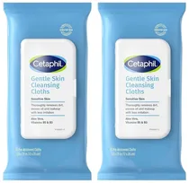 Kit Lenço Demaquilante Cetaphil Gentle Skin DRY Cleansing Cloths (2 de 25 Unidades)