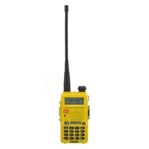 Rádio Walk Talk Baofeng UV-5R Dual Band LCD - Amarelo