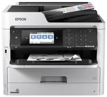 Impressora Multifuncional Monocromática Epson Workforce WF-M5799 Wifi 4 Em 1 Bivolt