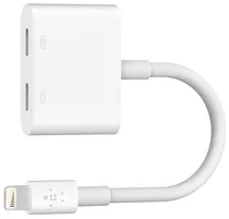 Adaptador Lightning Áudio + Chargue Rockstar Belkin F8J198BTWH Branco