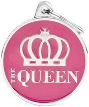 Medalha de Identificacao Myfamily Charms Circulo Grande "The Queen" CH17QUEEN