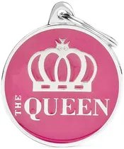 Medalha de Identificação Myfamily Charms Círculo Grande "The Queen" CH17QUEEN