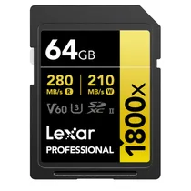 Memoria Lexar SD 64GB 200X V60