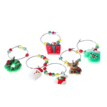 Marcador Natalino para Xícara 6 PCS 2.5X2 CM