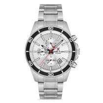Relogio Analógico Masculino Daniel Klein DK.1.12737-1 Exclusive Gents / Pulseira de Aço Inoxidável - Prata/Preto