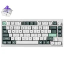 Teclado Gamer Mecânico Keychron Q1 He RGB Sem Fio Switch Magnetic Nebula - Branco (Inglês)