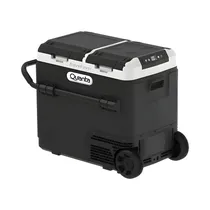 Conservadora Dual Portátil Con Batería Quanta Ravefever QTCDB60 60L Bivolt Negro